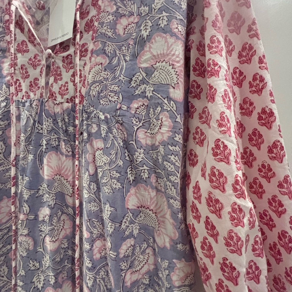 Ophelia & Indigo Chic Patterned Long Sleeve Dress XS - Picture 3 of 4